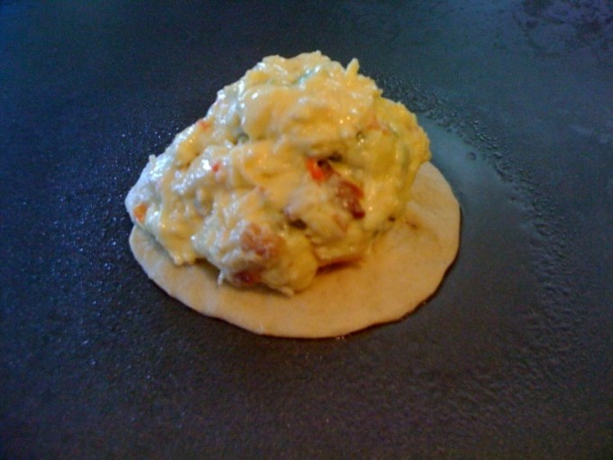 stuffing on crescent roll