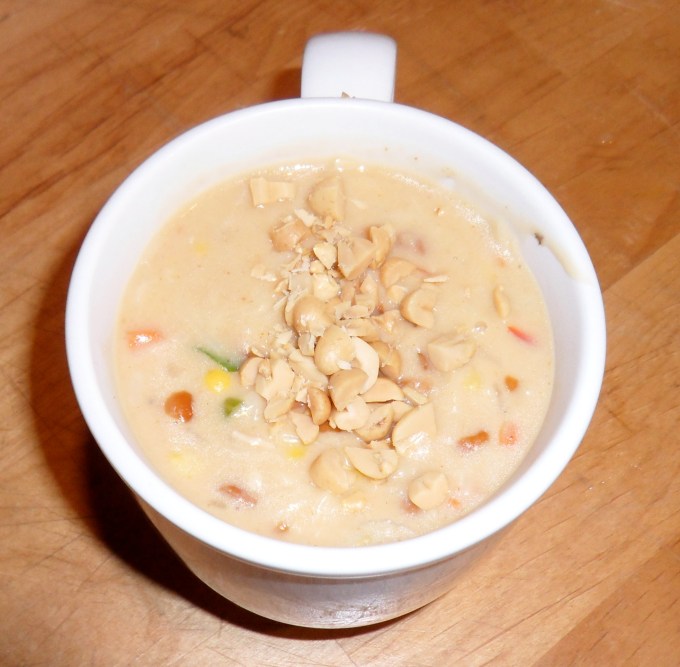 Spicy Peanut Chicken Noodle Soup.